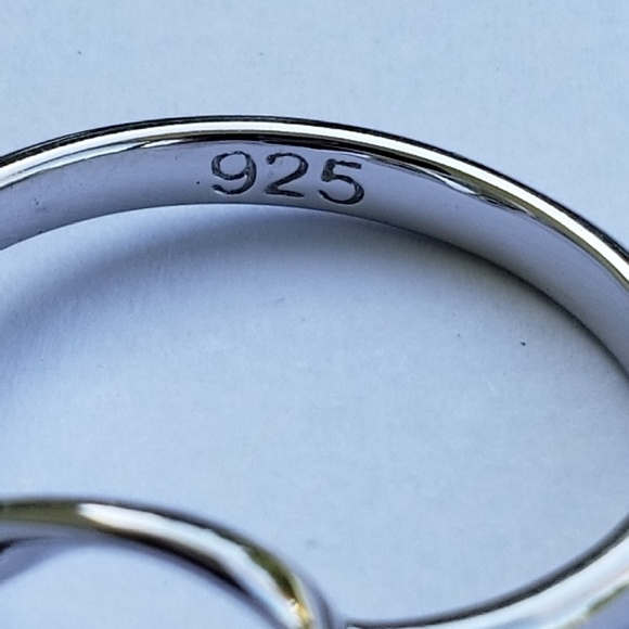 Infinity .925 Sterling Silver Ring - Picture 3 of 6